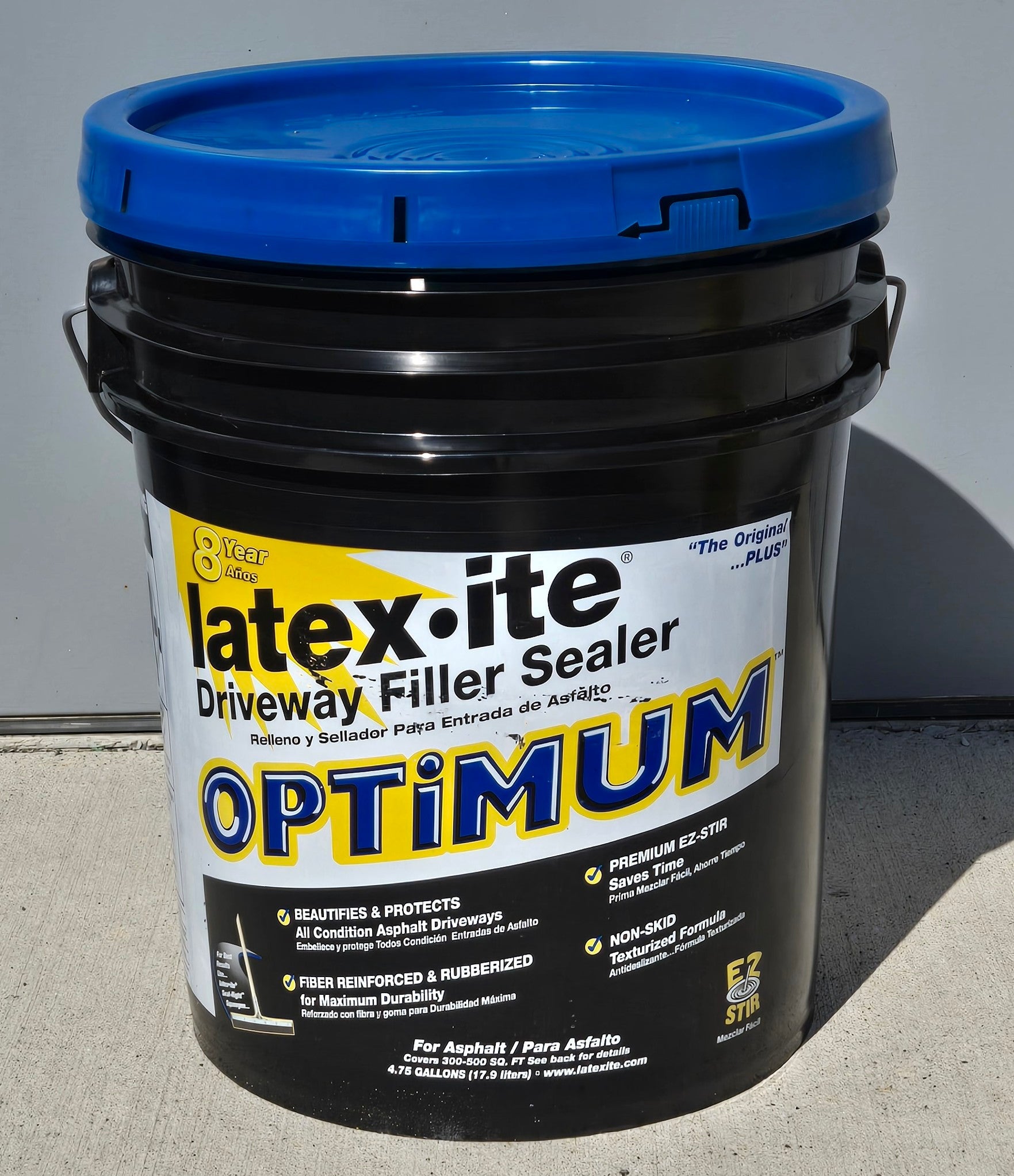 LATEX-ITE 4.75 Gal Optimum Driveway Filler Sealant 10852 Asphalt Black