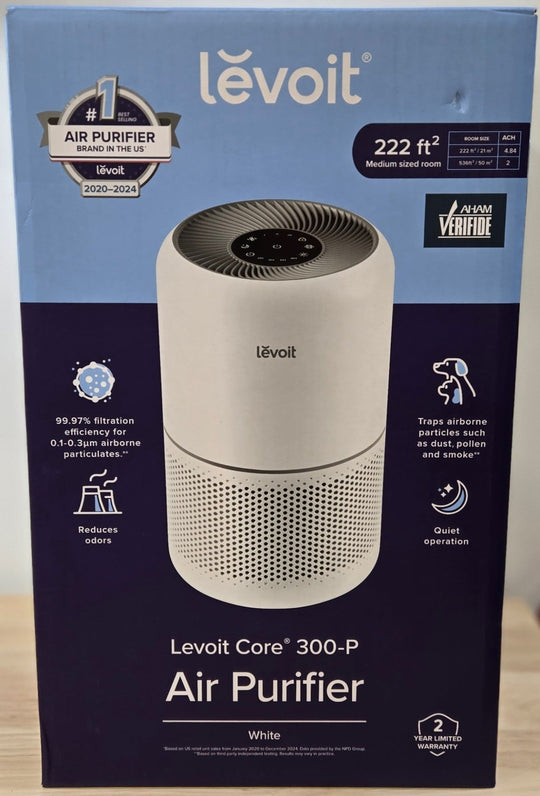 Levoit Core 300 - P White Air Purifier Home HEPA AHAM 3 - in - 1 Filter - resaled - Levoit - 817915027684