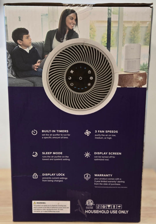 Levoit Core 300 - P White Air Purifier Home HEPA AHAM 3 - in - 1 Filter - resaled - Levoit - 817915027684