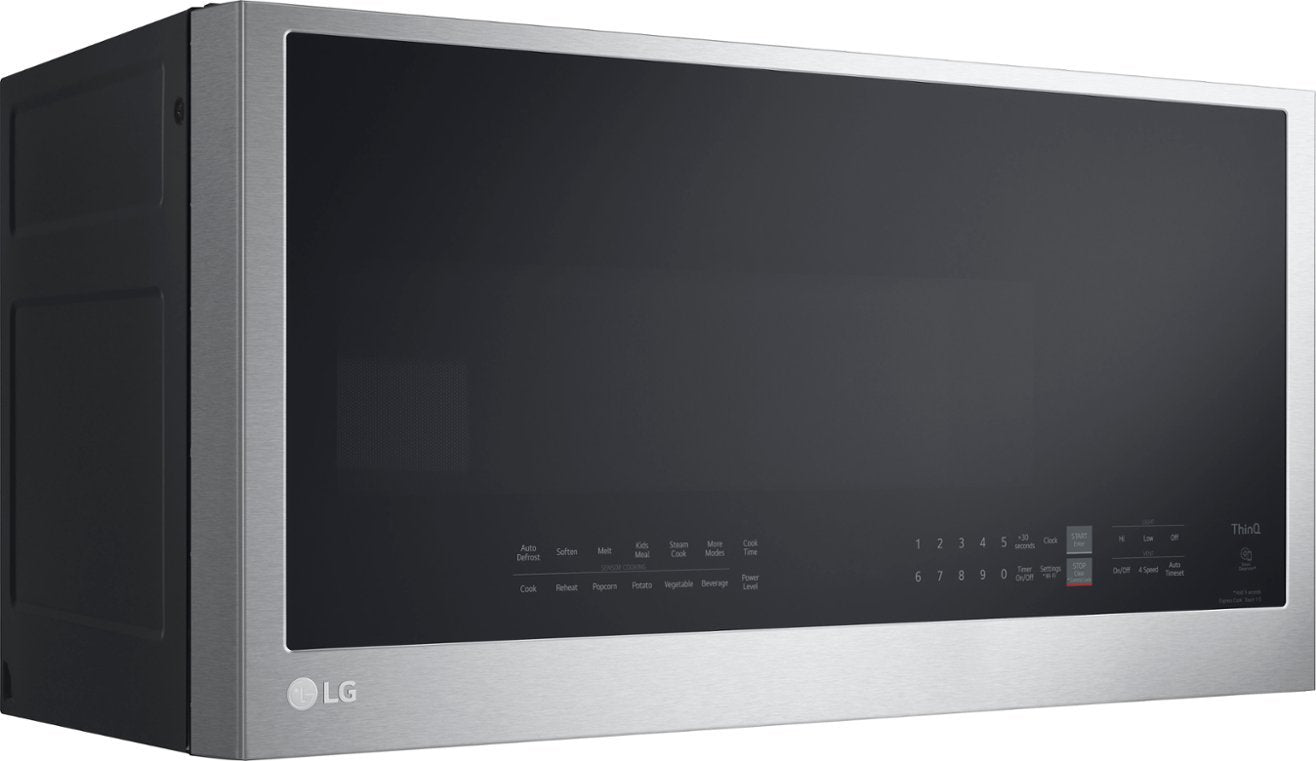 LG 2.0 Cu. Ft. Over-the-Range Microwave Sensor Cooking EasyClean Stainless Steel MVEL2033F - resaled - LG - 048231342087