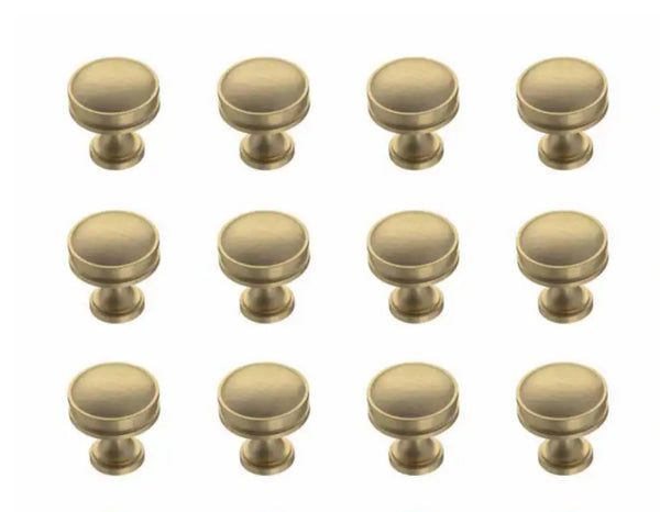 Liberty Charmaine 1-1/8" 28 mm Champagne Bronze 12 Pack Cabinet Knob Pull New Lot - resaled - Liberty - 885785852163