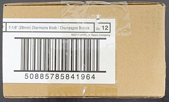 Liberty Charmaine 1-1/8" 28 mm Champagne Bronze 12 Pack Cabinet Knob Pull New Lot - resaled - Liberty - 885785852163