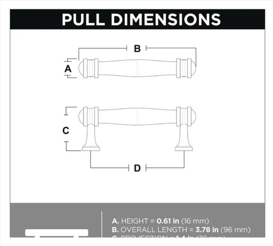 Liberty Charmaine 3" 76mm Champagne Bronze 25 Pack Cabinet Pull New - resaled - Liberty - 885785852187