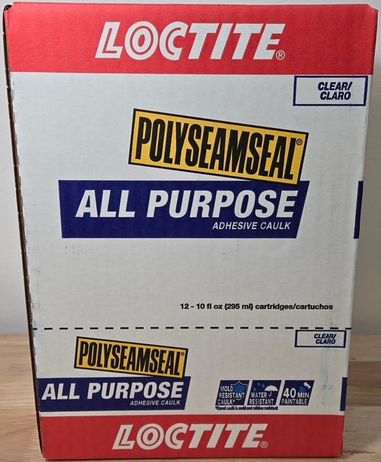 Loctite Polyseamseal Clear All Purpose Latex Caulk Sealant 10 oz Case of 12 - resaled - Loctite - 079340651265