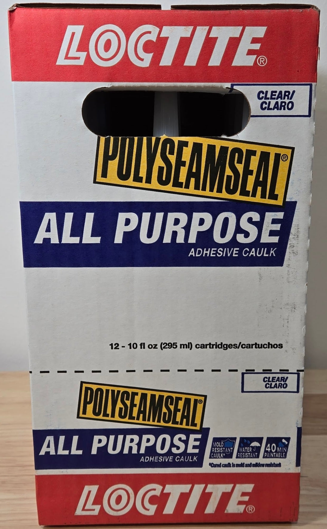 Loctite Polyseamseal Clear All Purpose Latex Caulk Sealant 10 oz Case of 12 - resaled - Loctite - 079340651265