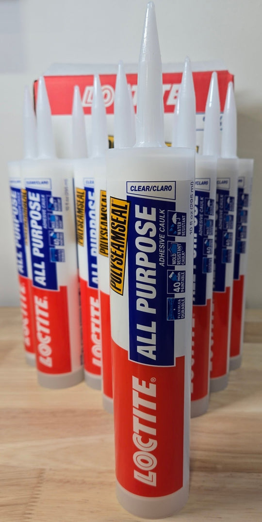 Loctite Polyseamseal Clear All Purpose Latex Caulk Sealant 10 oz Case of 12 - resaled - Loctite - 079340651265