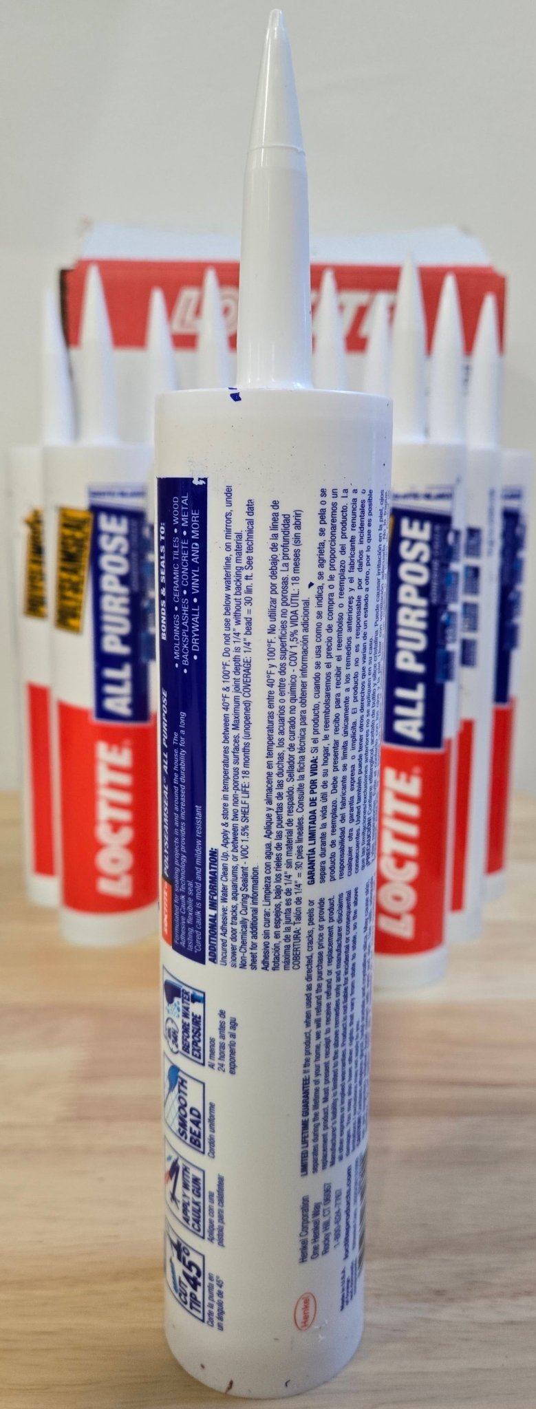 Loctite Polyseamseal White All Purpose Latex Caulk Sealant 10 oz Case of 12 - resaled - Loctite - 079340651258