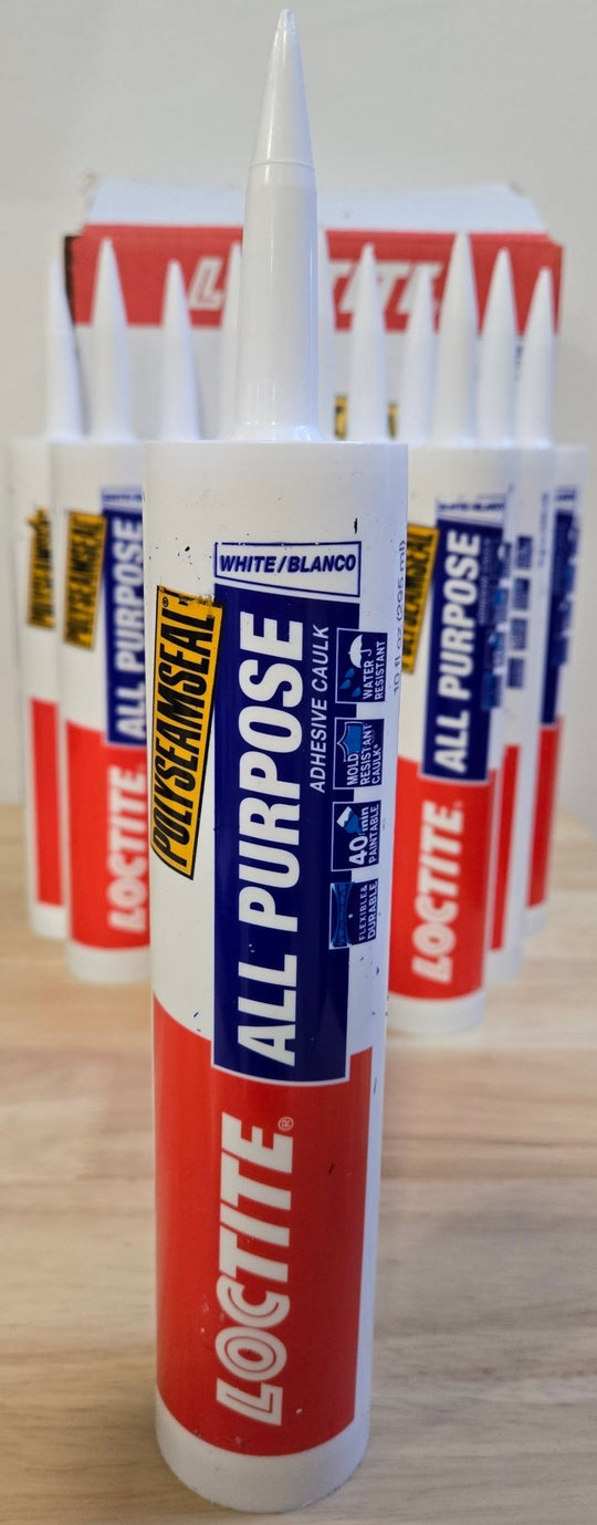 Loctite Polyseamseal White All Purpose Latex Caulk Sealant 10 oz Case of 12 - resaled - Loctite - 079340651258