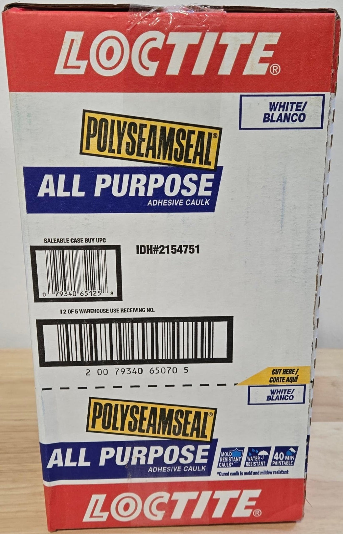 Loctite Polyseamseal White All Purpose Latex Caulk Sealant 10 oz Case of 12 - resaled - Loctite - 079340651258