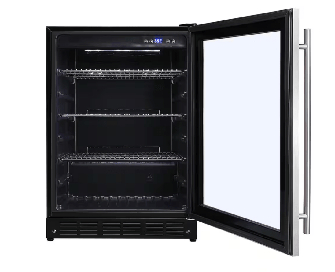 Magic Chef Beverage 23.4 in. 154 Can Beverage Cooler HMBC58ST Stainless Steel - resaled - Magic Chef - 665679006175