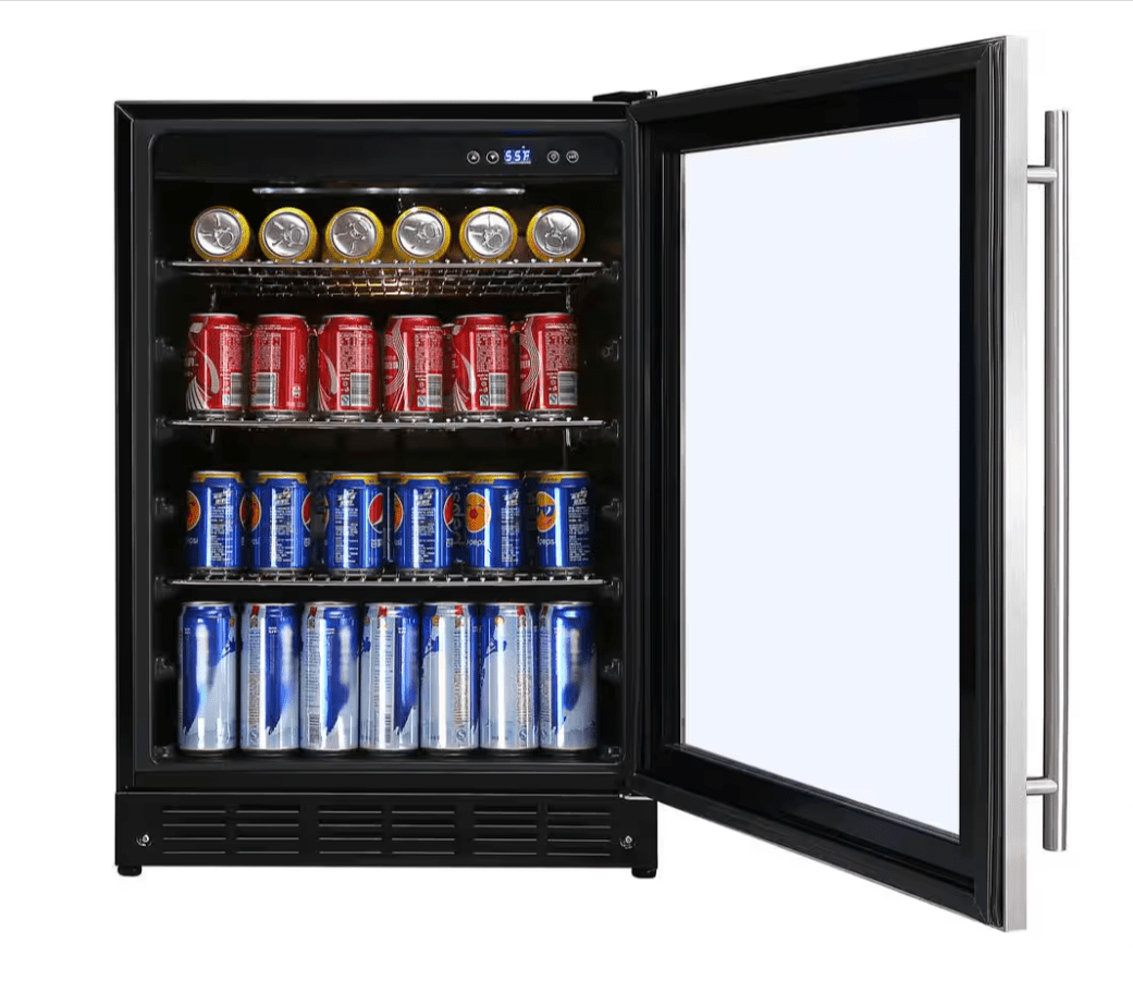 Magic Chef Beverage 23.4 in. 154 Can Beverage Cooler HMBC58ST Stainless Steel - resaled - Magic Chef - 665679006175