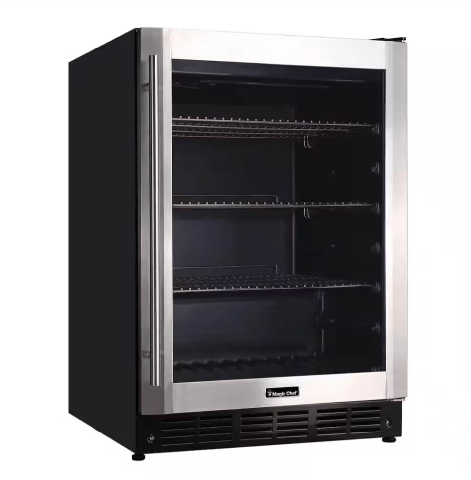 Magic Chef Beverage 23.4 in. 154 Can Beverage Cooler HMBC58ST Stainless Steel - resaled - Magic Chef - 665679006175