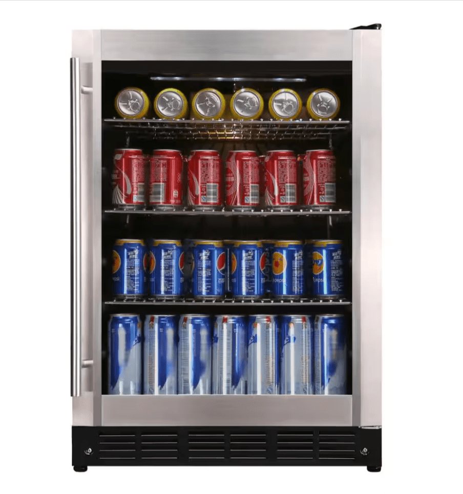 Magic Chef Beverage 23.4 in. 154 Can Beverage Cooler HMBC58ST Stainless Steel - resaled - Magic Chef - 665679006175