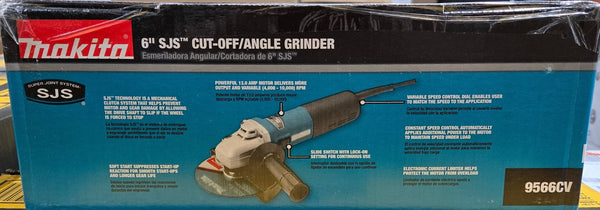 Makita 13 - Amp 6 in. Corded Cut - Off Angle Grinder 9566CV SJS - resaled - Makita - 088381044585