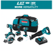 Makita XT505 18V LXT Lithium - Ion Cordless Combo Kit (5 - Tool) with (2) 3.0 Ah Batteries Rapid Charger Tool Bag - resaled - Makita - 088381828673