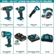 Makita XT505 18V LXT Lithium - Ion Cordless Combo Kit (5 - Tool) with (2) 3.0 Ah Batteries Rapid Charger Tool Bag - resaled - Makita - 088381828673