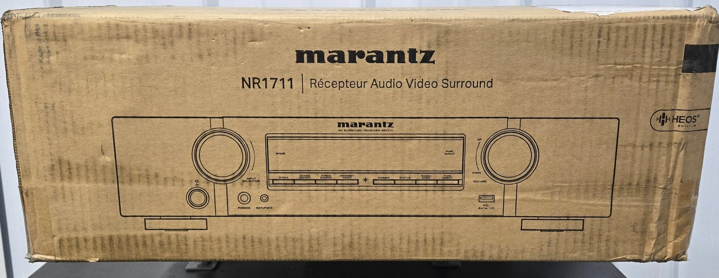 Marantz NR1711 8K 7.2 Channel Ultra HD AV Receiver Slim HEOS 50W Channel - resaled - Marantz - 699927261856