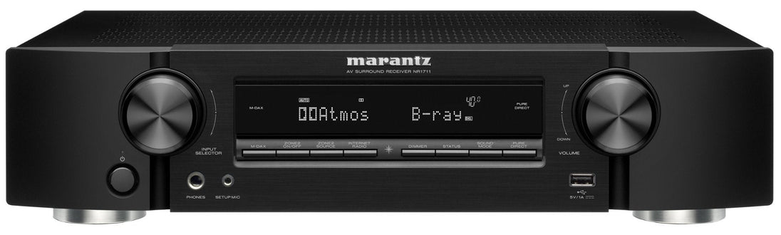 Marantz NR1711 8K 7.2 Channel Ultra HD AV Receiver Slim HEOS 50W Channel - resaled - Marantz - 699927261856