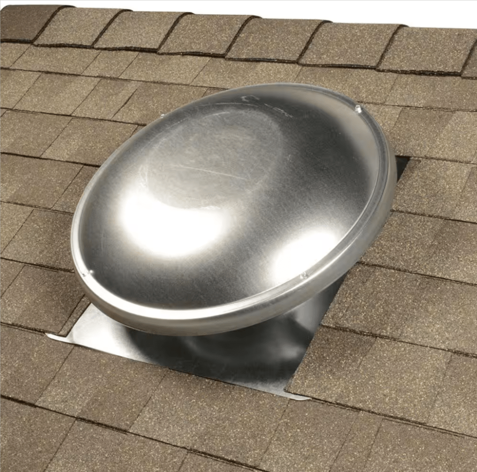 Master Flow 1000 CFM Mill Power Roof Mount Attic Fan ERV4M Silver - resaled - Master Flow - 050206035948