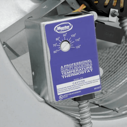 Master Flow 1500 CFM Power Roof Mount Attic Fan ERV6SMWW Weathered Wood Shingle Match - resaled - Master Flow - 050206035979