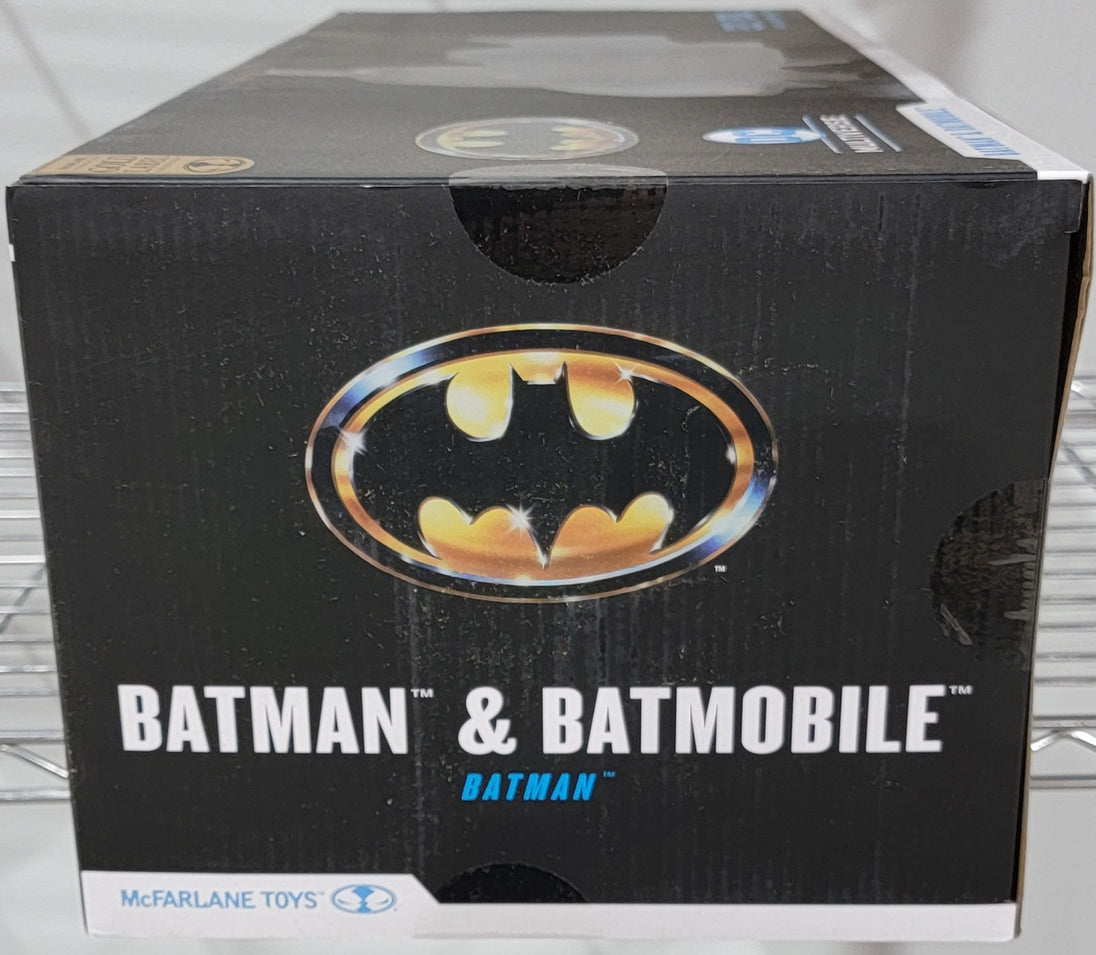 McFarlane Toys DC Multiverse Batman & Batmobile Gold Label 1989 Gold Label 22" 2pk New - resaled - McFarlane Toys - 787926170917