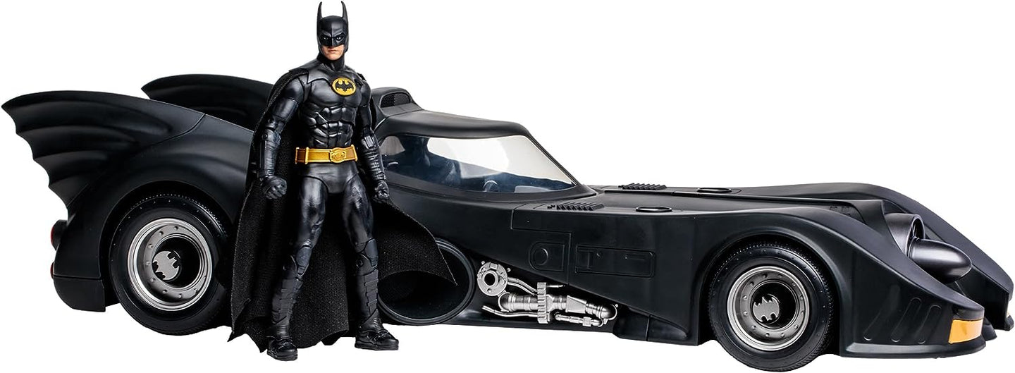 McFarlane Toys DC Multiverse Batman & Batmobile Gold Label 1989 Gold Label 22" 2pk New - resaled - McFarlane Toys - 787926170917