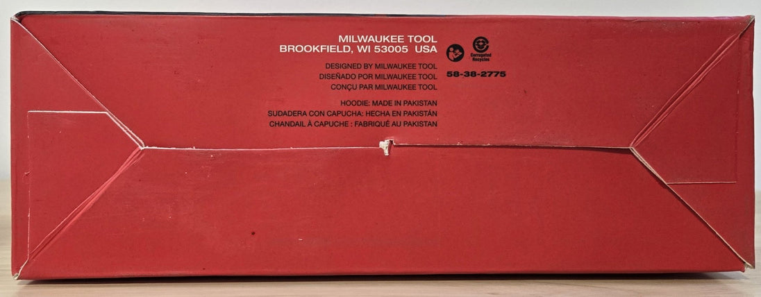 Milwaukee Men's XL X - Large Gray Midweight Cotton/Polyester Long - Sleeve Pullover Hoodie - resaled - Milwaukee - 045242763986