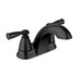 Moen Banbury 4 in. Centerset Bathroom Faucet Matte Black 84942BL Double Handle Low - Arc - resaled - Moen - 026508345665