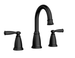 Moen Banbury 8 in. Widespread Double - Handle Bathroom Faucet Matte Black 84947BL High - Arc Drain Kit Valve Included - resaled - Moen - 026508345689