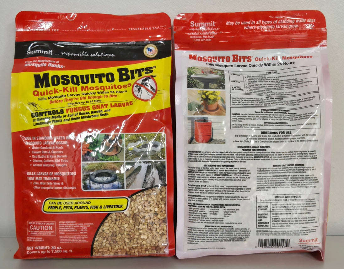 Mosquito Bits 30 oz. Granular Biological Mosquito Control - Lot of 2 - resaled - Summit - 018506001179