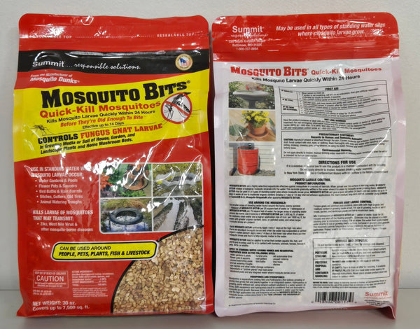 Mosquito Bits 30 oz. Granular Biological Mosquito Control - Lot of 2 - resaled - Summit - 018506001179