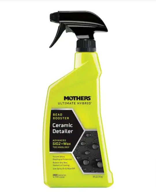 Mothers Lot of 2x Ultimate Hybrid Ceramic Detailer 24 oz. Bead Booster Spray 08264 Car Auto - resaled - Mothers -