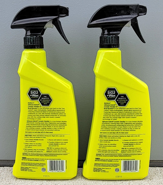 Mothers Lot of 2x Ultimate Hybrid Ceramic Detailer 24 oz. Bead Booster Spray 08264 Car Auto - resaled - Mothers -