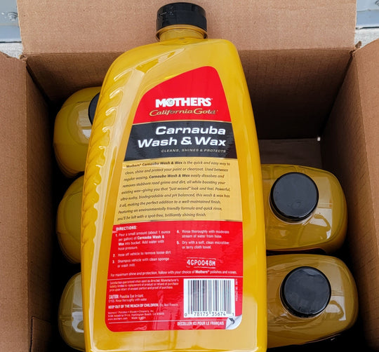 Mothers Lot of 6x California Gold Carnauba Car Wash Wax Liquid 64 oz Bottle - resaled - Mothers - 078175356741