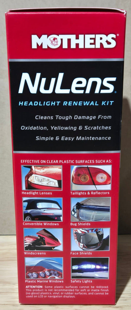 Mothers Nulens Automotive Headlight Renewal Restoration Kit 07251 - resaled - Mothers - 078175072511