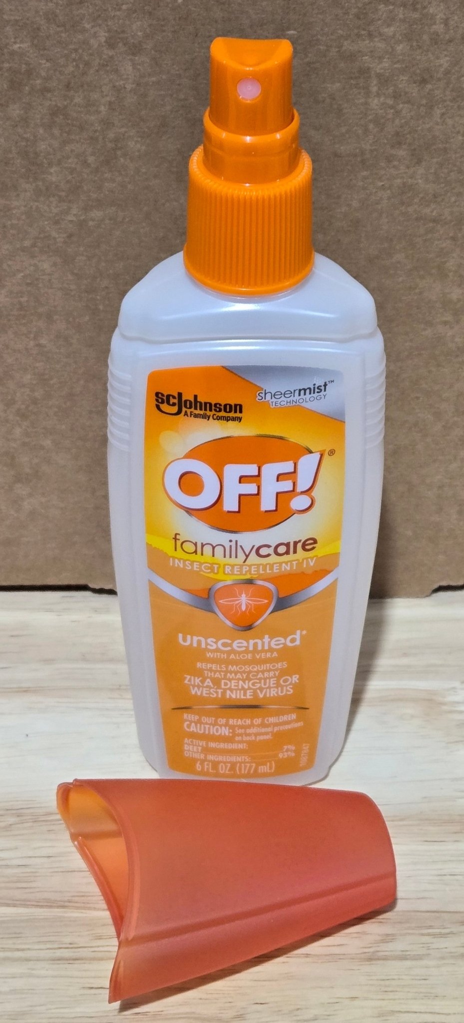 OFF! FamilyCare Unscented Insect Repellent Bug spray Aloe - Vera 7% Deet 6 oz - resaled - OFF! - 046500018350