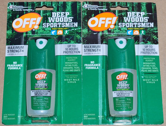 OFF! Lot of 2x Deep Woods Sportsmen 1oz Insect Repellent 831706 Maximum Strength - resaled - OFF! - 046500018497