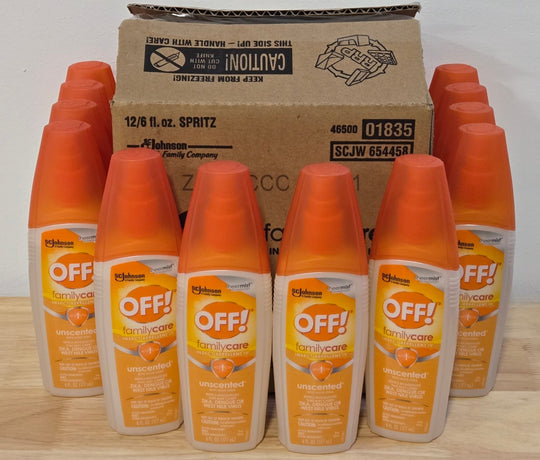 OFF! Unscented 6oz Spray Insect Repellent Case of 12 FamilyCare Bottle Mosquito OFF Family Care - resaled - OFF! - 046500018350