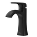 Pfister Bruxie Matte Black Bathroom Faucet LF042 - BIESDB Single - Handle Single - Hole Deckplate Drain Kit Included Spot Defense - resaled - Pfister - 038877667545