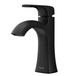 Pfister Bruxie Matte Black Bathroom Faucet LF042 - BIESDB Single - Handle Single - Hole Deckplate Drain Kit Included Spot Defense - resaled - Pfister - 038877667545