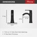 Pfister Bruxie Matte Black Bathroom Faucet LF042 - BIESDB Single - Handle Single - Hole Deckplate Drain Kit Included Spot Defense - resaled - Pfister - 038877667545