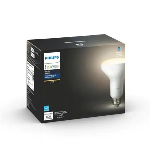 Philips Hue White BR30 LED Smart Wireless Flood Light Bulb 65W Equivalent Dimmable Bluetooth - resaled - Philips Hue - 046677538156