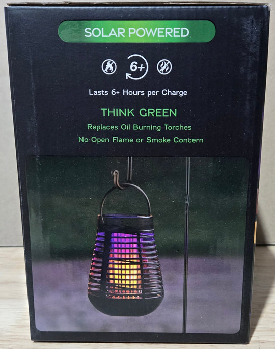 PIC Portable Solar Insect Killer Torch LED Flame Effect FLPT Bug Zapper 1/2 acre - resaled - PIC - 072477985531