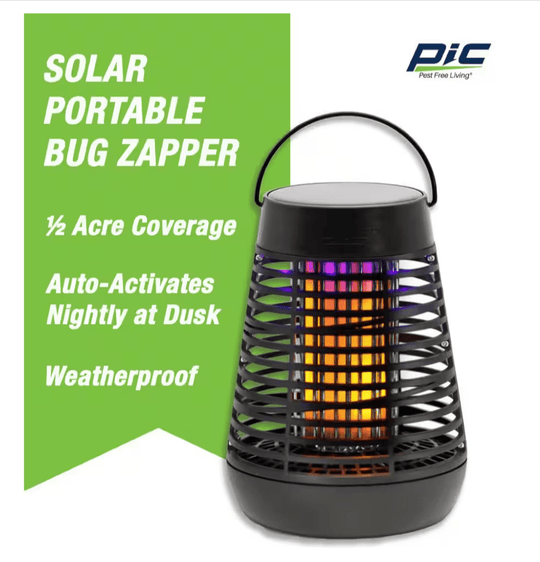 PIC Portable Solar Insect Killer Torch LED Flame Effect FLPT Bug Zapper 1/2 acre - resaled - PIC - 072477985531