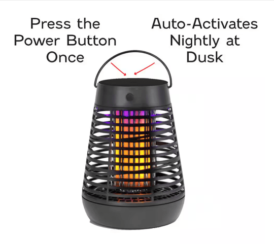 PIC Portable Solar Insect Killer Torch LED Flame Effect FLPT Bug Zapper 1/2 acre - resaled - PIC - 072477985531