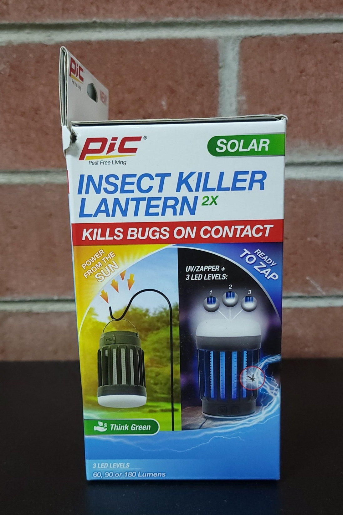 PIC Solar LED Lantern Mosquito Bug Zapper Camping USB Rechargeable - resaled - PIC - 072477982776