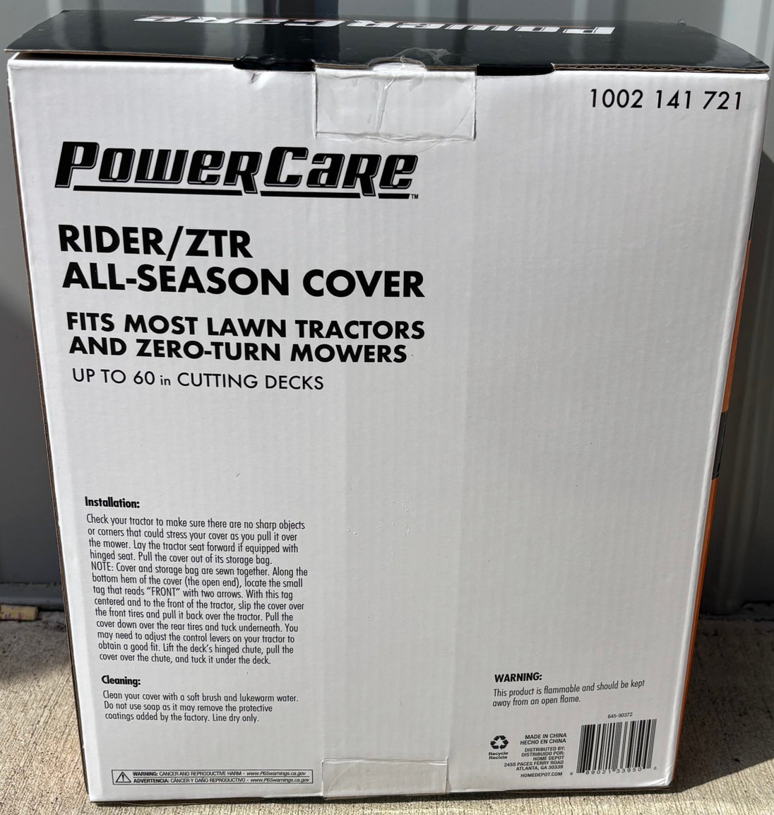 Powercare Classic Accessories Universal Tractor Riding Mower Cover up to 54" Deck Air Vent - resaled - Powercare - 052963029338