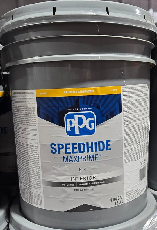 PPG Speedhide MaxPrime 5 gal. Base 1 Flat Interior Primer White Gallon Bucket - resaled - PPG - 088625034426