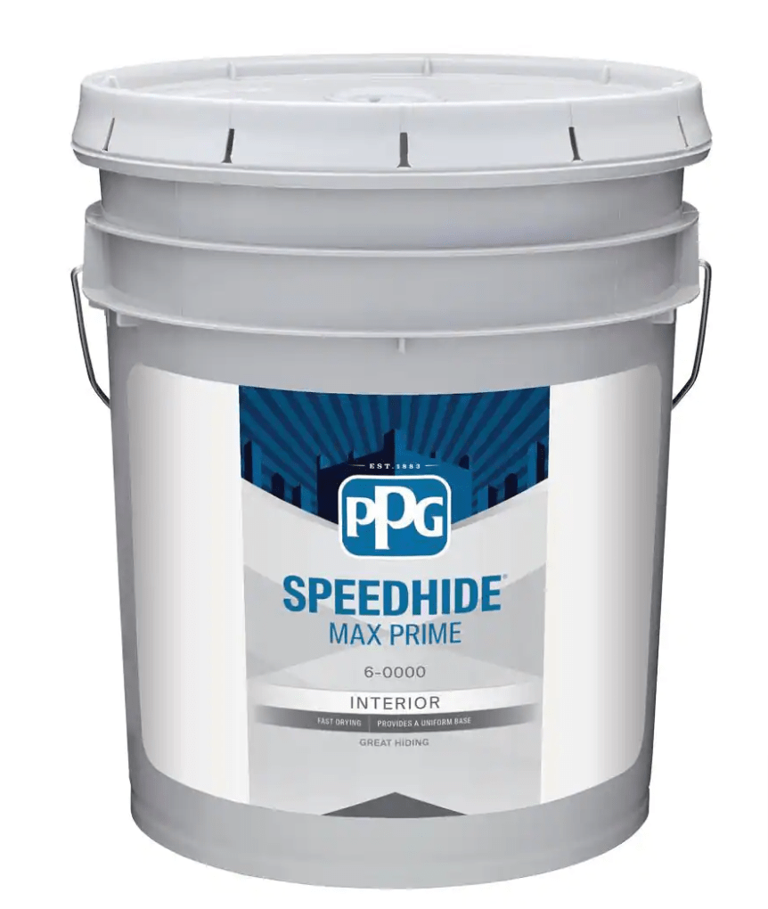 PPG Speedhide MaxPrime 5 gal. Base 1 Flat Interior Primer White Gallon Bucket - resaled - PPG - 088625034426