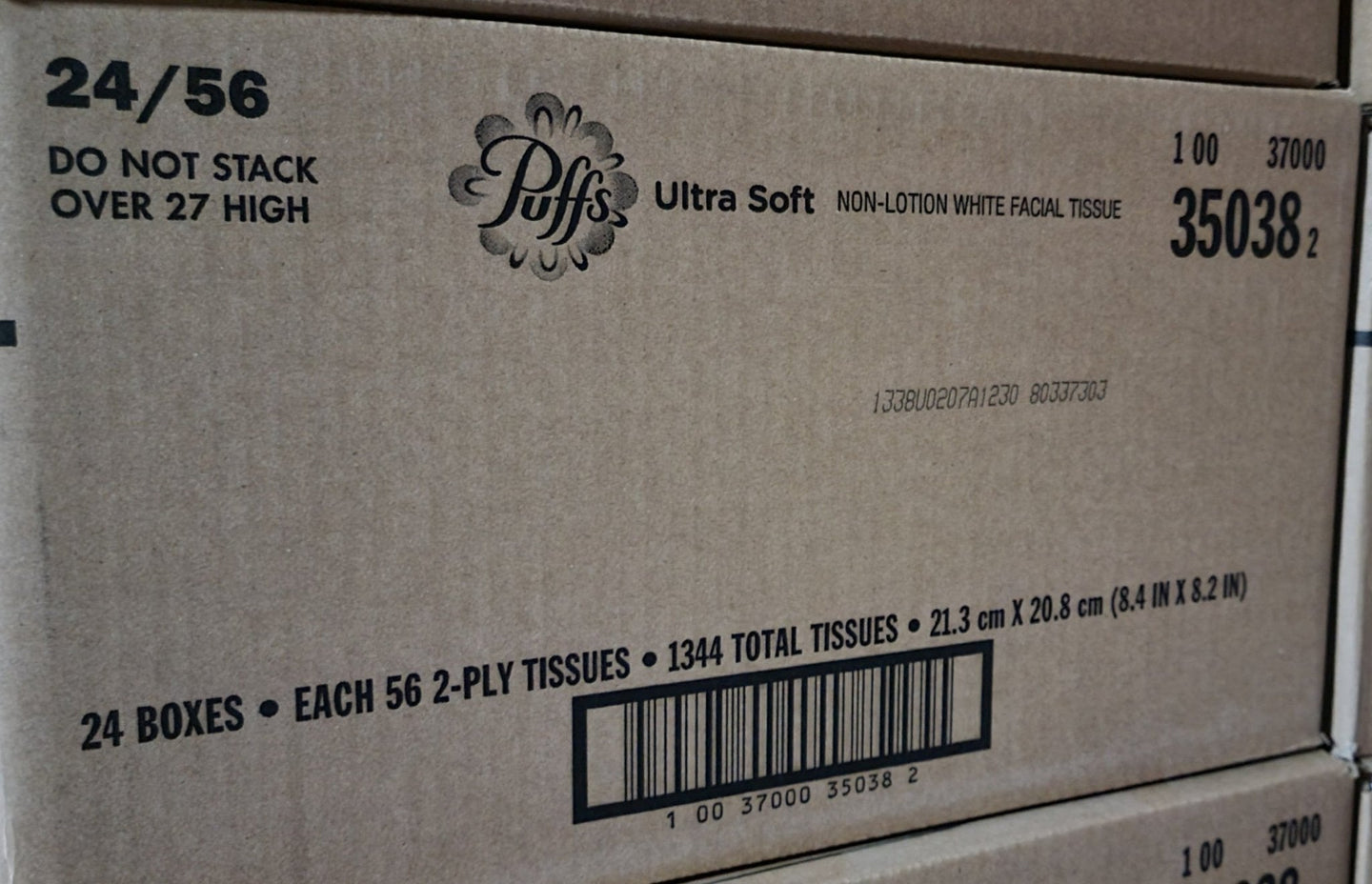 Puffs Ultra Soft Facial Tissues Lot 0f 2x Cases 48 Cube Box of 56 2 - Ply PGC35038 - resaled - Puffs - 10037000350382